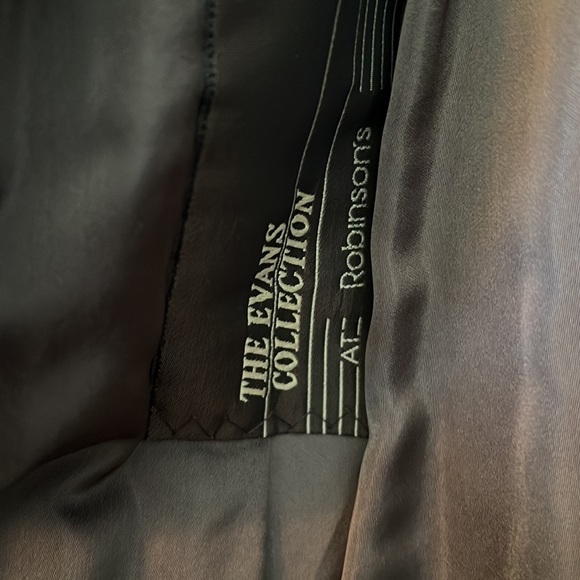 Vintage 90s Evans Collection chocolate brown Saga mink coat Robinsons size L - Picture 10 of 13